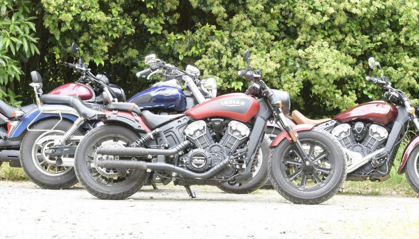 Choose from a range of American and British Cruisers - some of our stable photographed here