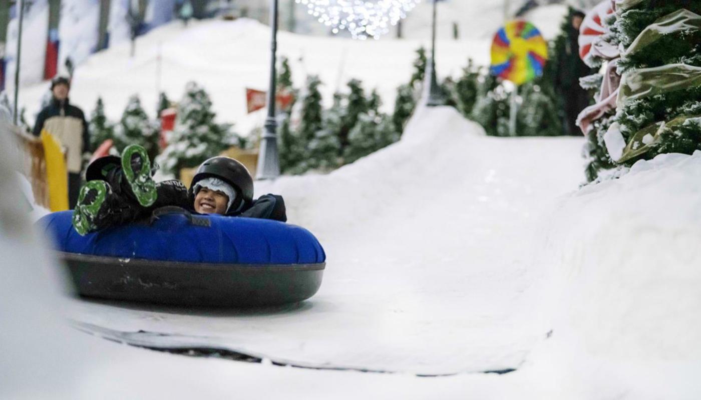 Go snow tubing in Winter Wonderland