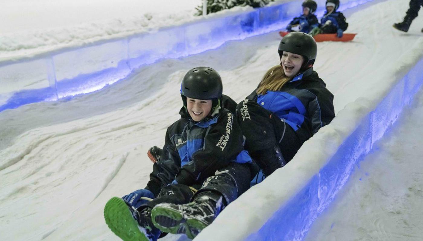 Tobogganing in Winter Wonderland