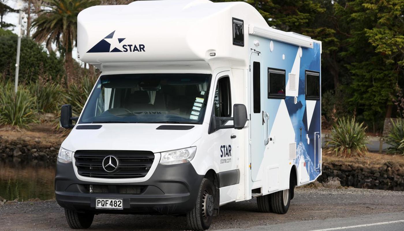 Star RV motorhome on the road