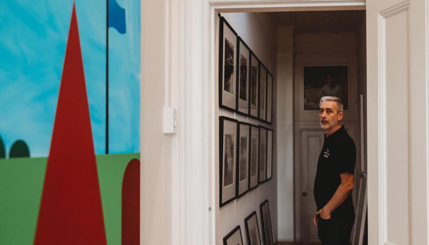 Checking out the private rooms at a local Auckland Gallery