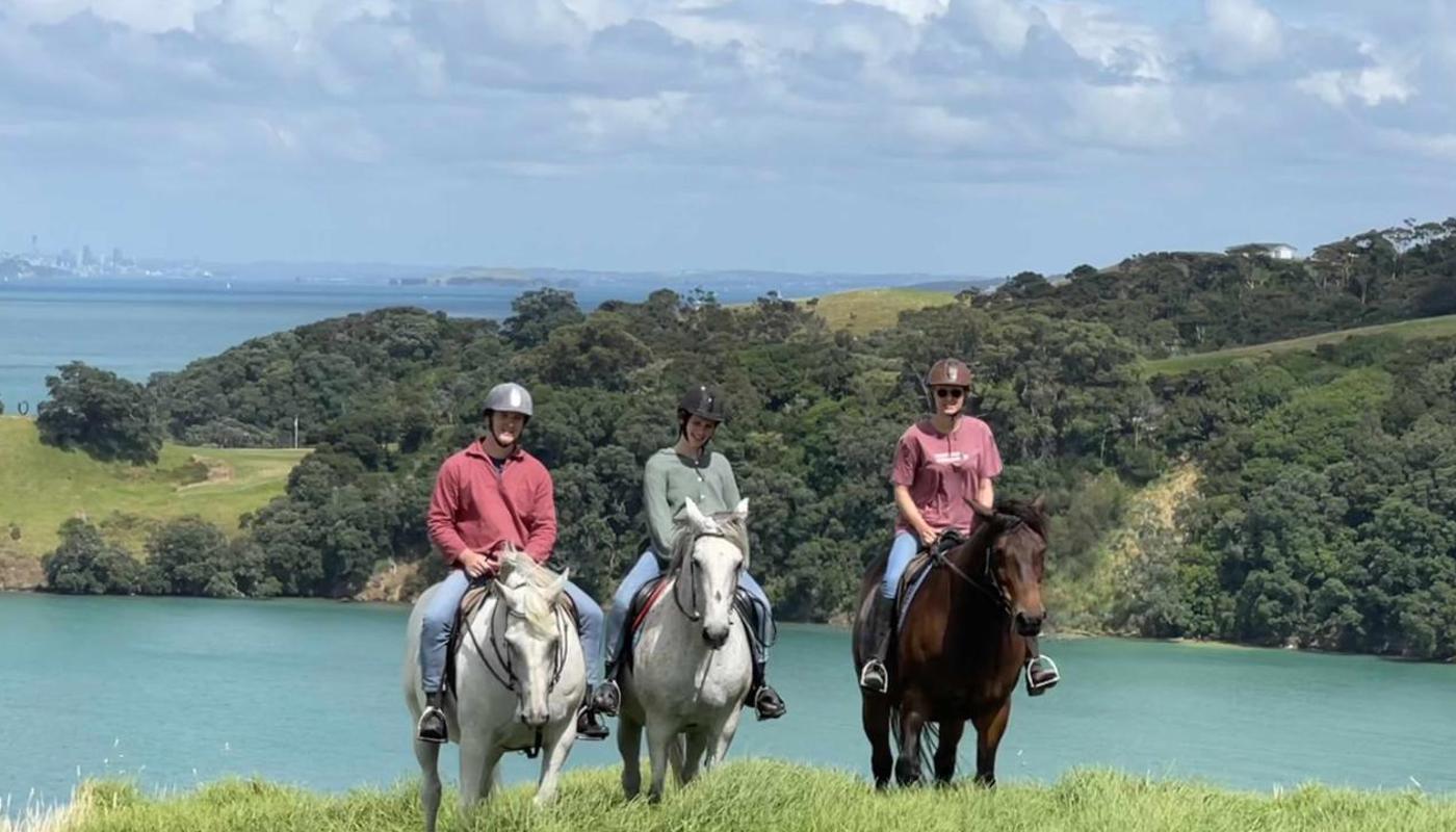The most picturesque horse riding you'll find close to Auckland.