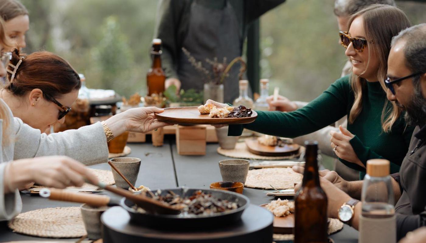 Foraged food tasting