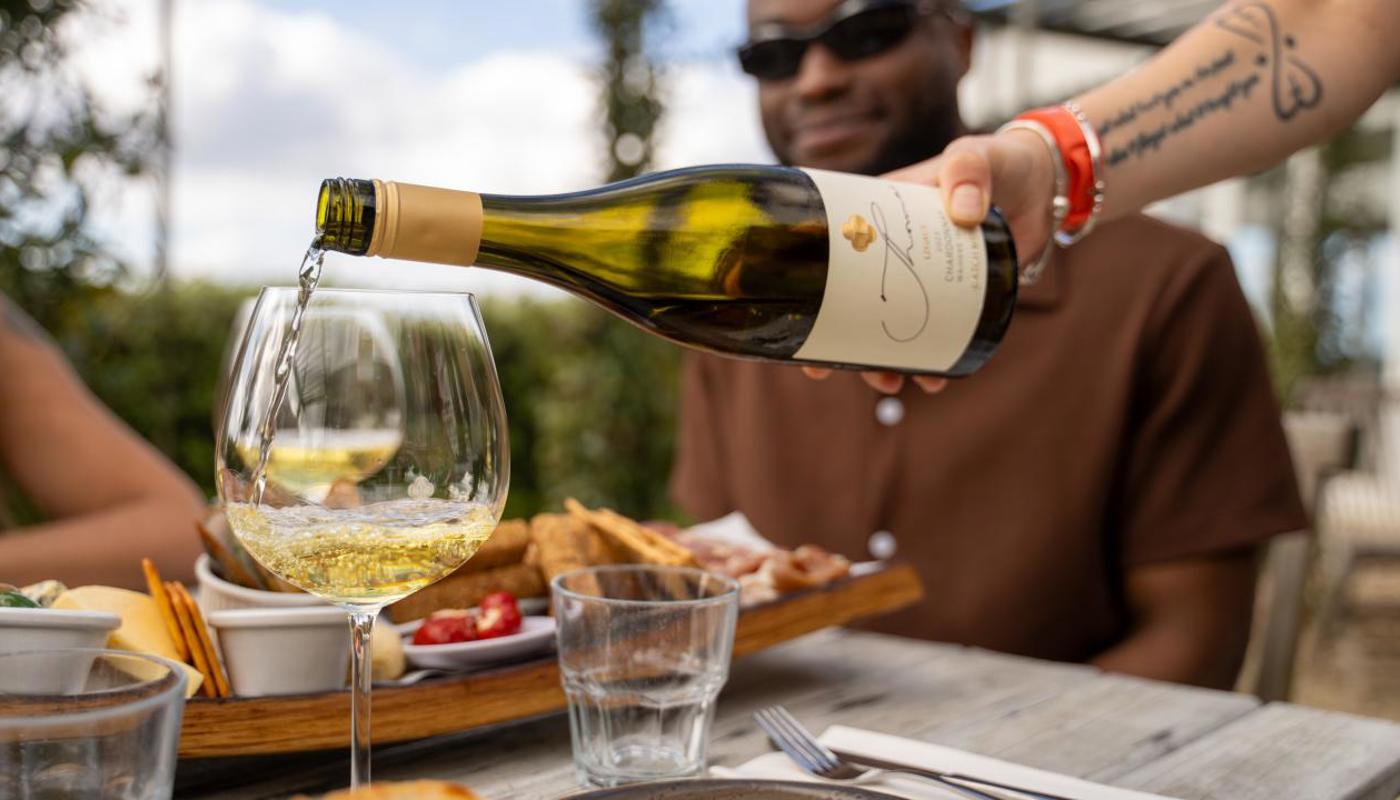 Wine tasting at one of the wineries on Waiheke Island